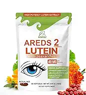AREDS 2 + Advanced Lutein and Zeaxanthin Supplement -40 mg Lutein & Zeaxanthin with Astaxanthin,Omega-3,EPA,DHA-Dietary Supplement for Eye Health Support,Vision Support-180 Softgels