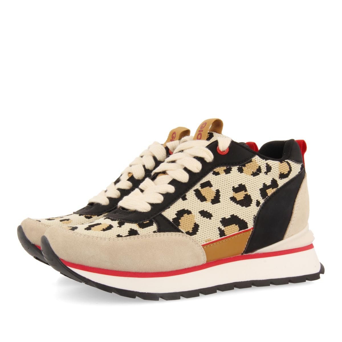 GIOSEPPO Sneakers con Print DE Leopardo Y CUÑA Interna para Mujer VERYAN