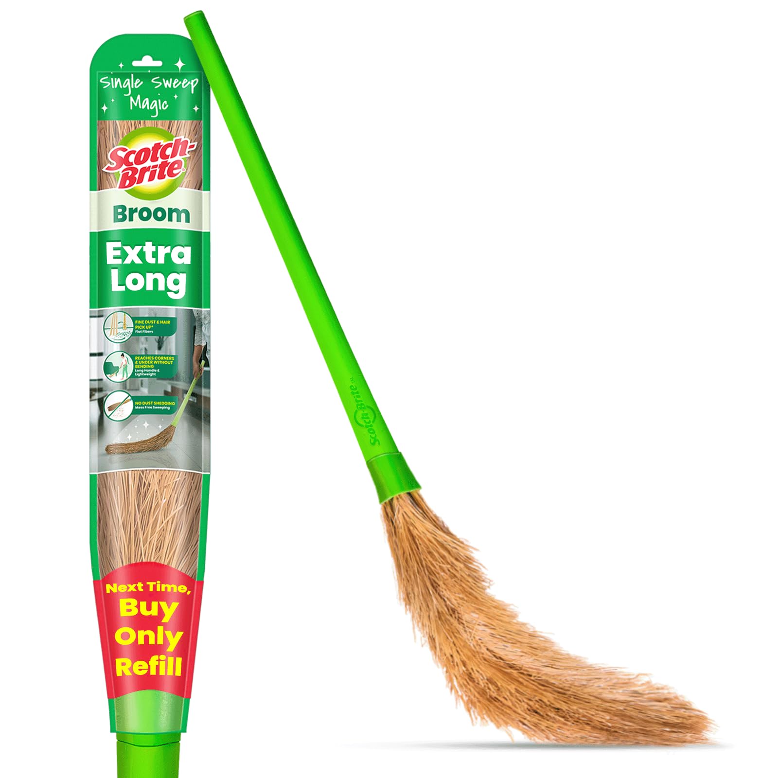 Scotch-Brite No-Dust Fiber Broom