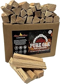 Kiln Dried Pizza Oven Wood 5-6 Inch Oak Logs – 9-10 lbs Mini Split Firewood Ideal for Cooking Wood for BBQ, Grilling, Smoking, and Outdoor Pizza Ovens