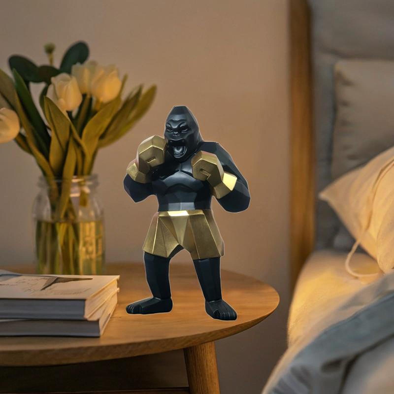 Gralara Estatua de Resina de, decoración de Escritorio para Sala de Estar, Comedor, miniaturas de Estatua, Regalos de inauguración de la casa para