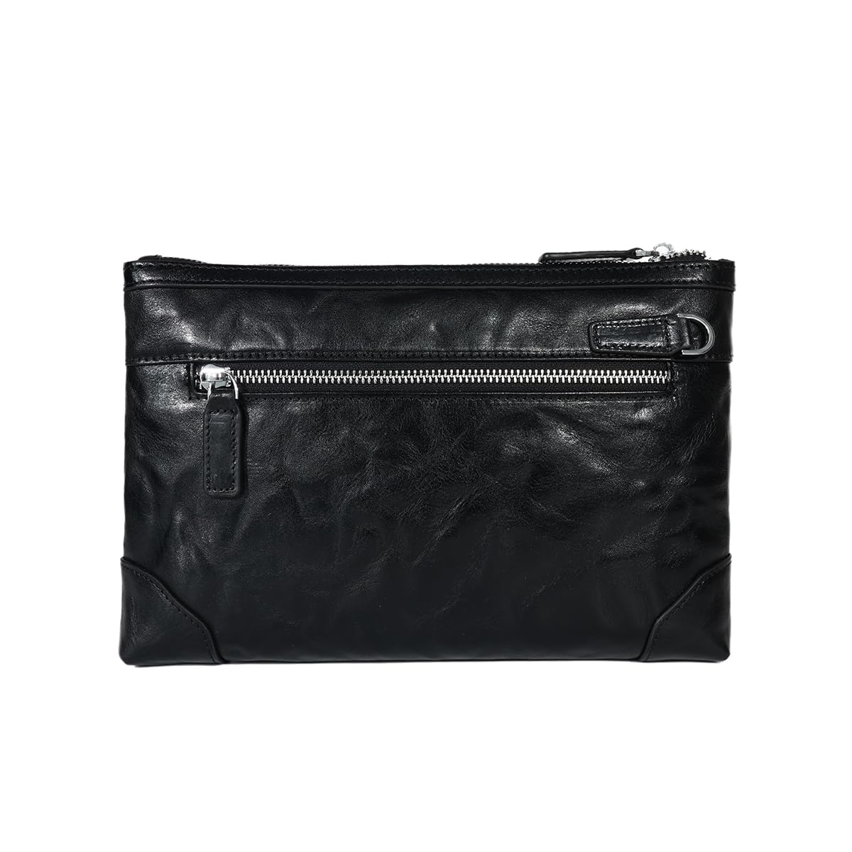 Pochette in vera pelle per uomo borsa da polso borsa da lavoro grande borsa a busta