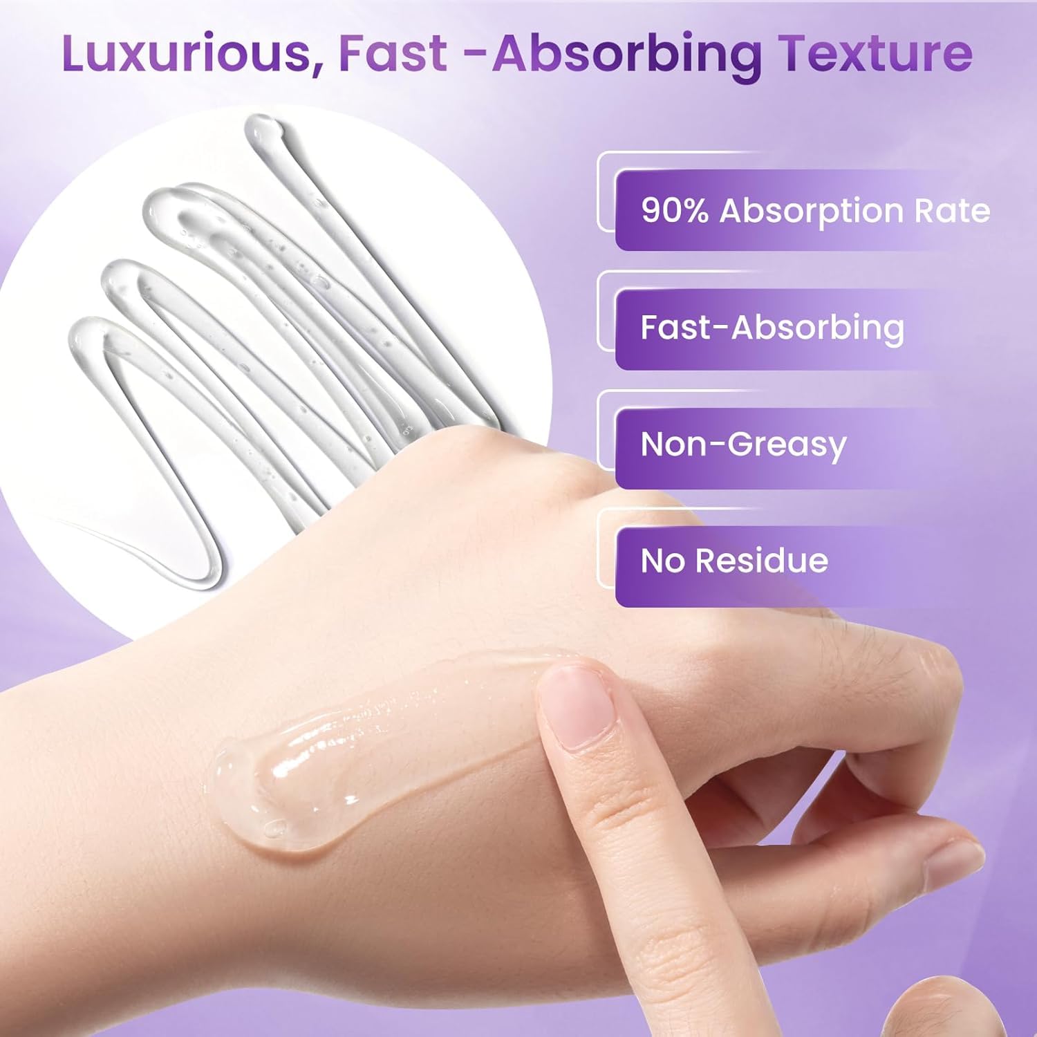 Magnesium Moisturizing Cream for Muscle Relief, Sleep Support and Stress Relief, Fast-Absorbing Formula,Skin Friendly,Lightly Scented(Orchid): Satin Purple