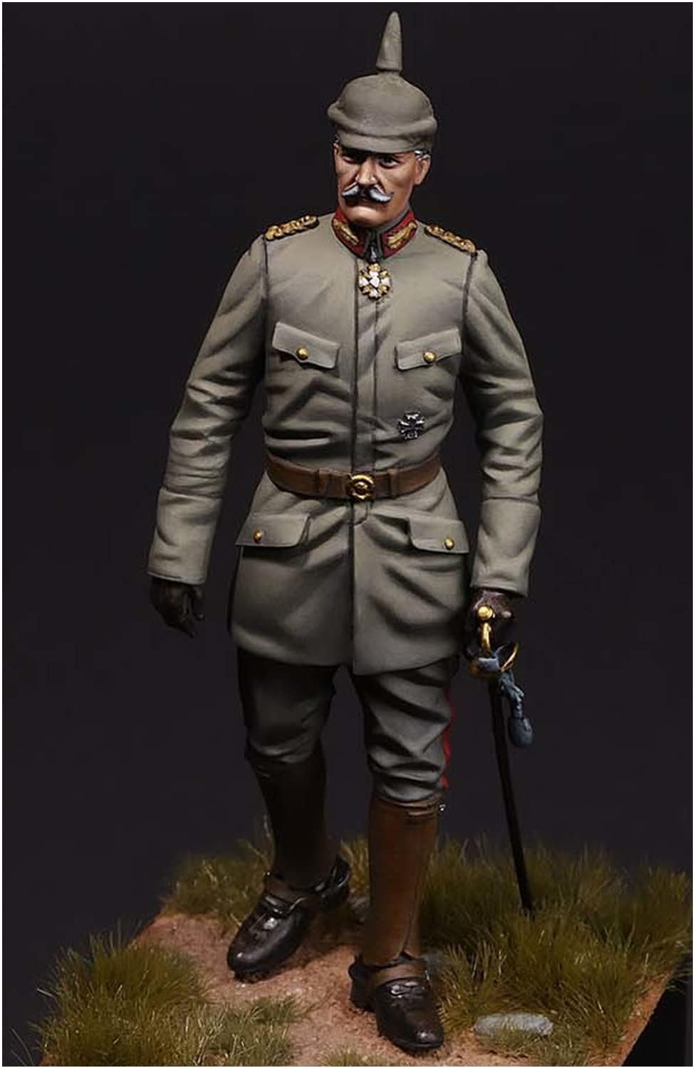 Amazon バイス75 1/24 (75mm) 第一次世界大戦 ドイツ軍 ゲオルク・フックス 歩兵大将 (SBSモデルブランド) レジン