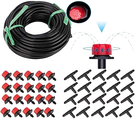 DIY Crafts Drip Irrigation System Automatic Irrigation Drip Kit for Garden Watering Irrigation System Garden Spray Hose Kits for Flower Bed, Patio (Pack Of 30 Plants, Ready to Use Kit)
