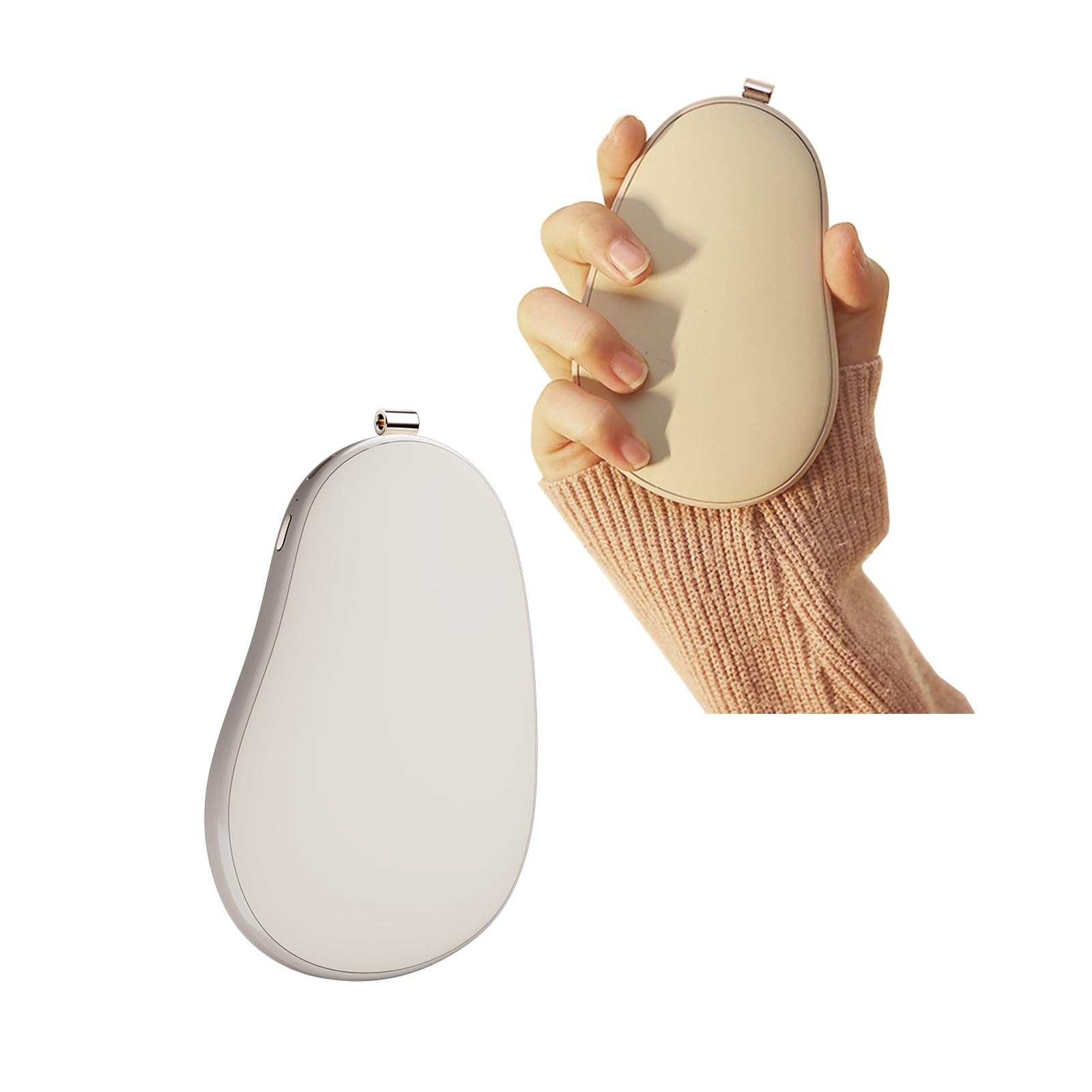 Scaldamani ricaricabili, portatili, elettrici, riutilizzabili, USB 2 in 1, scaldamani con 2 livelli, riscaldamento rapido in 3 secondi, controllo della temperatura sicuro, per esterni/interni/regali