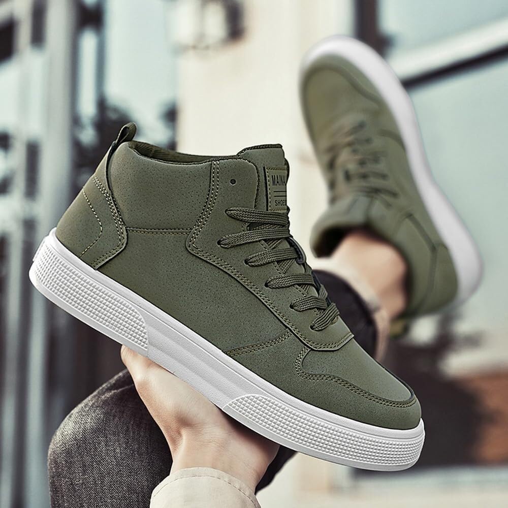Sneakers Alte da Uomo in Taglie Grandi. Resistenti, Antiscivolo ed Eleganti. Ideali for Camminare e for Il Tempo Libero.