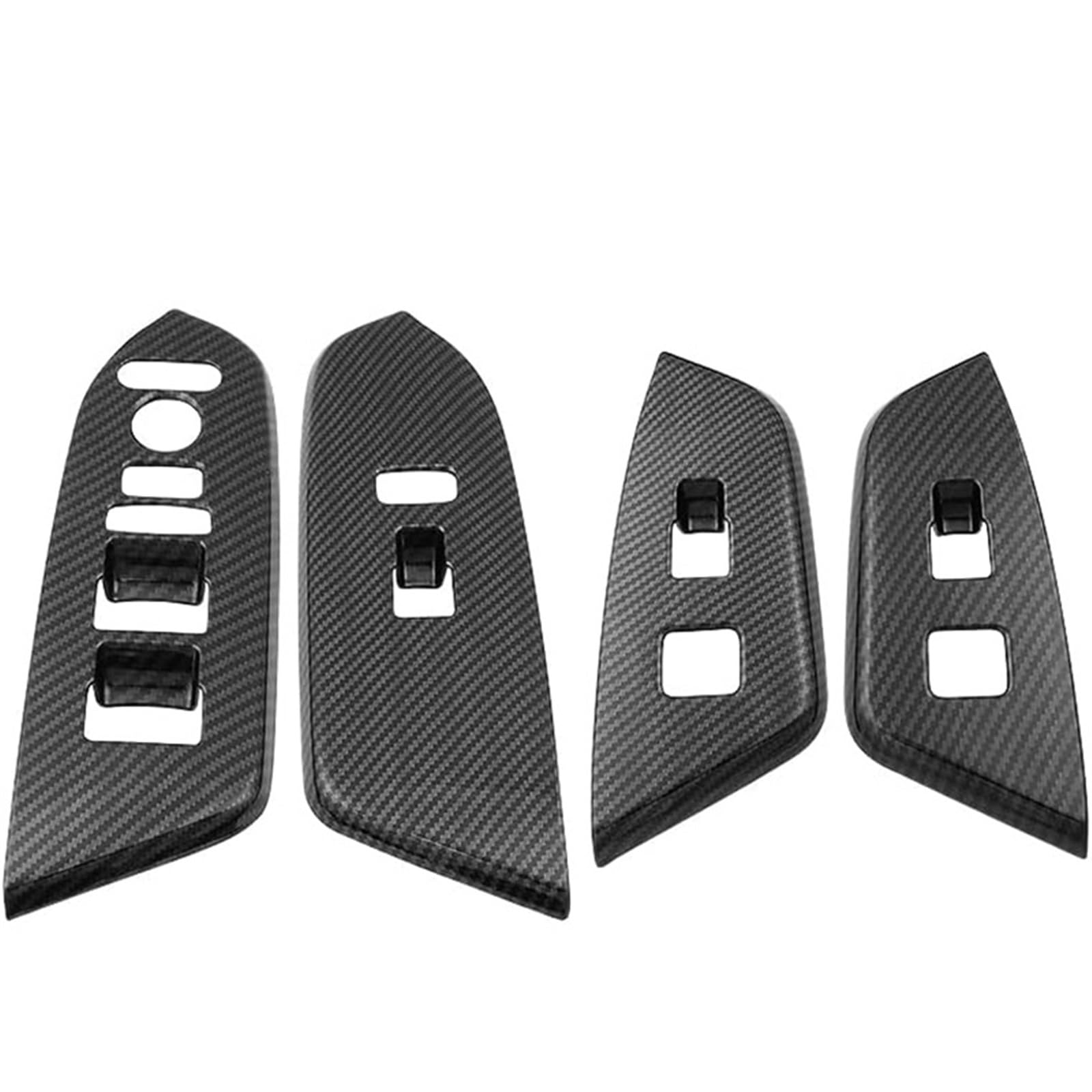 Cubierta de panel de elevalunas de coche en ABS y fibra de carbono para un acabado de lujo 2
