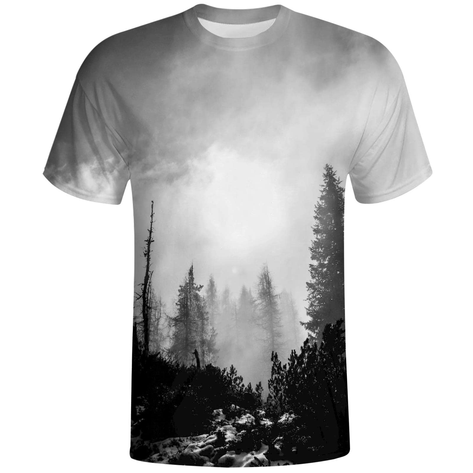 Christmas 3D Printed T-Shirts Cat Tshirts Short Sleeve Graphic Tee Shirts for Men Womens