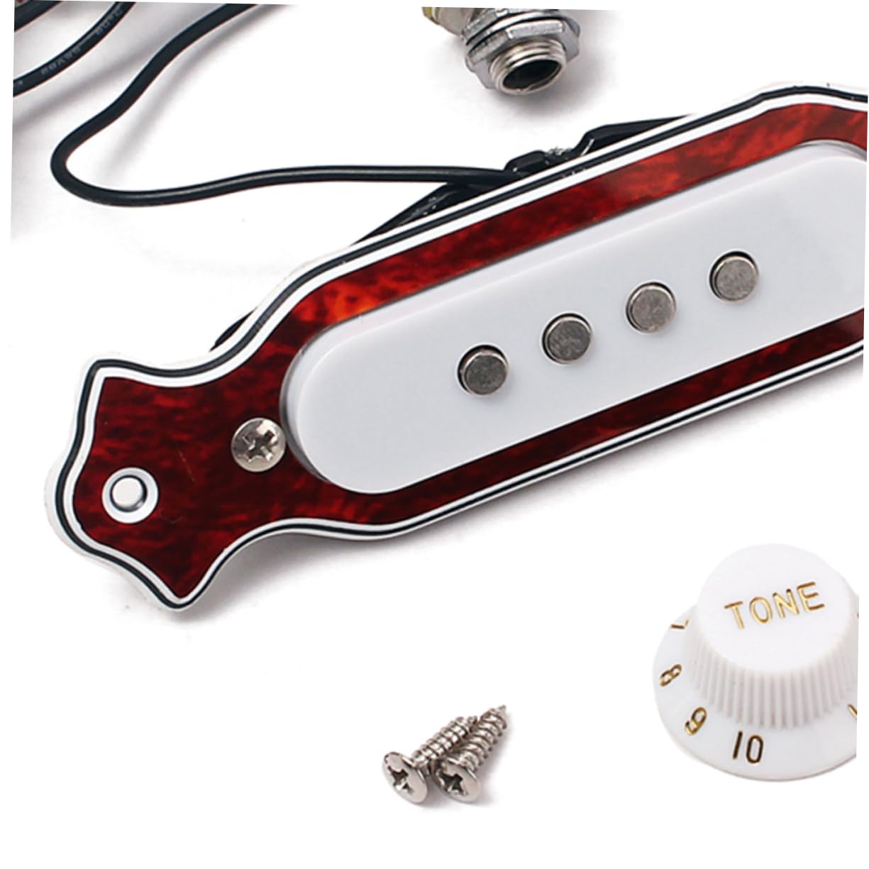 3pezzi Pickup Per Chitarra Acustica Corde Sostituzione Pickup Per Chitarra Box Costruito Metallo e Magneti Leggero e Resistente Compatibile Con Chitarre Acustiche