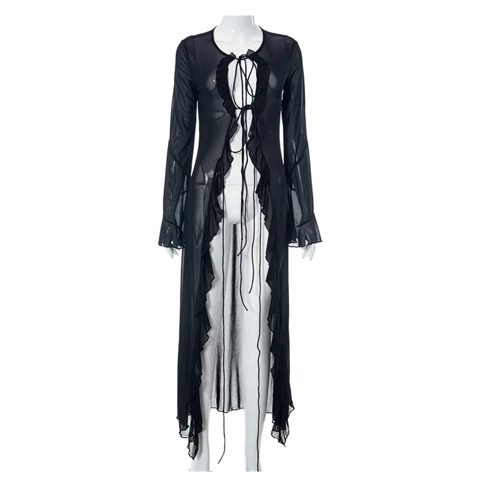 Maillot de bain mis en valeur par une robe de plage longue haut de gamme