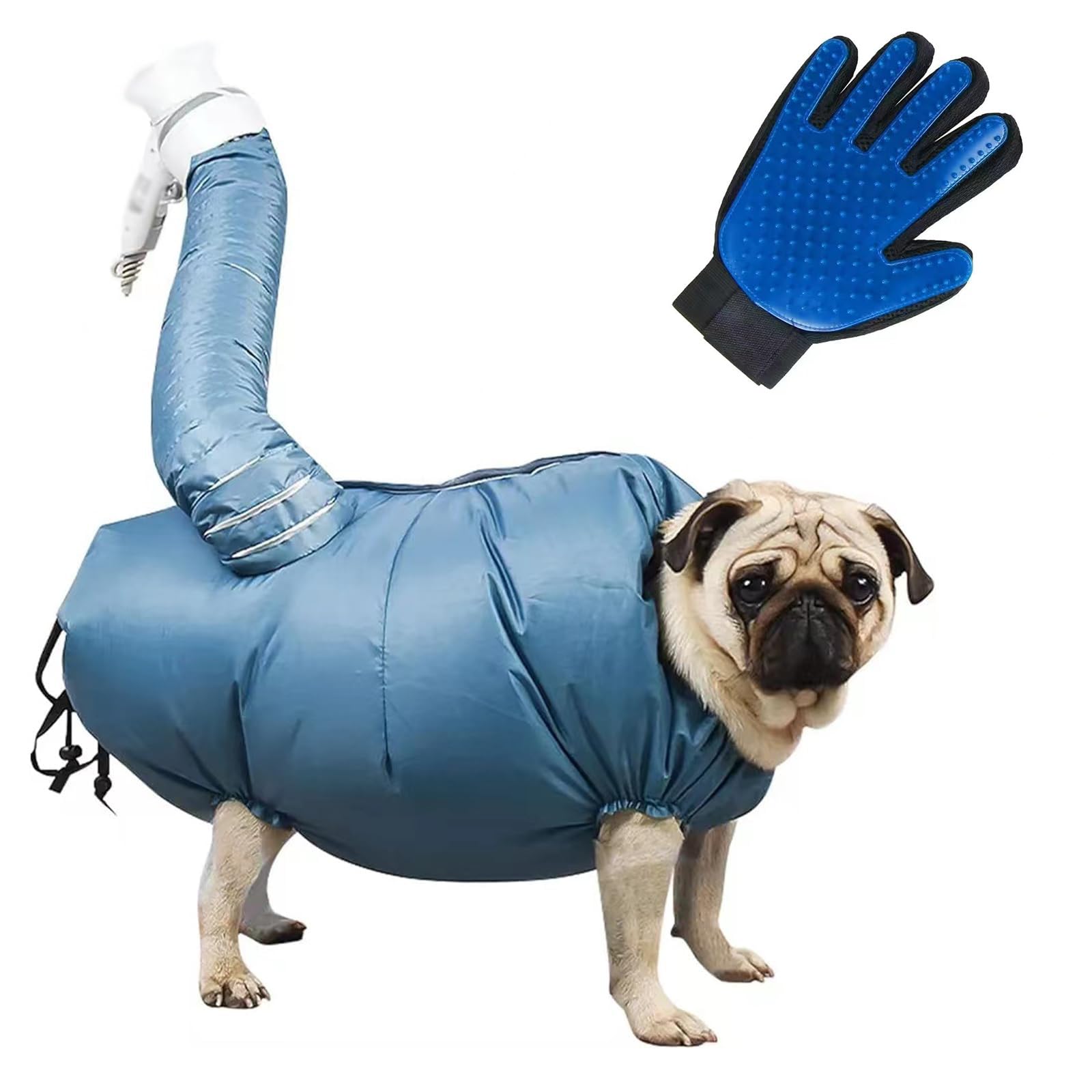 Abrigo secador pelo mascotas,Bolsa secado portátil mascotas,Bolsa secador pelo perros,Abrigo secado perros,Bolsa perros secado rápido,Puede absorber rápidamente el agua Secar el cabello,Bolsa secar (