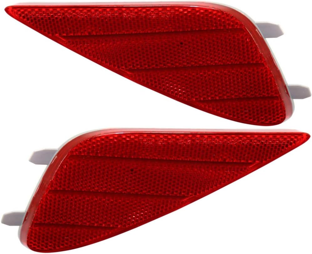 CarLights360 For Hyundai Sonata Reflector 2011 12 13 14 2015 Pair Driver and Passenger Side Rear DOT Certified | HY1184115 | HY1185115 | 92405-4R000