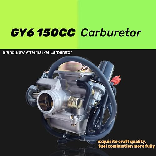 Miniatura 6 de Carburador Gy6 de 150 cc 125 cc Pd24j QmjQmi157 QmjQmi152 4 tiempos motor scooter ciclomotores piezas de rendimiento (GY6 150CC carburador)