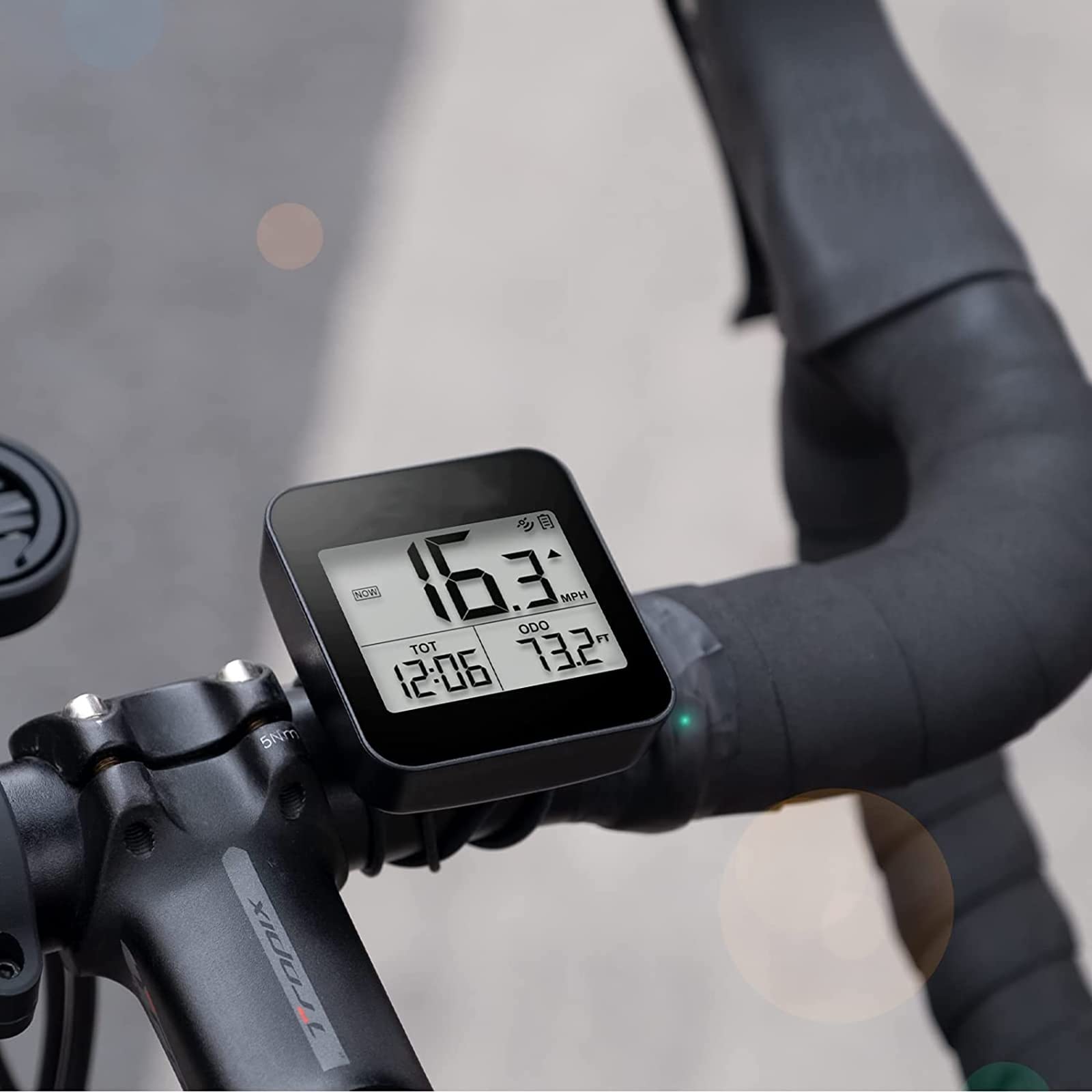 Computer da Bicicletta GPS, ciclocomputer Wireless con retroilluminazione Automatica, contachilometri per Bicicletta, Batteria Impermeabile/Lager