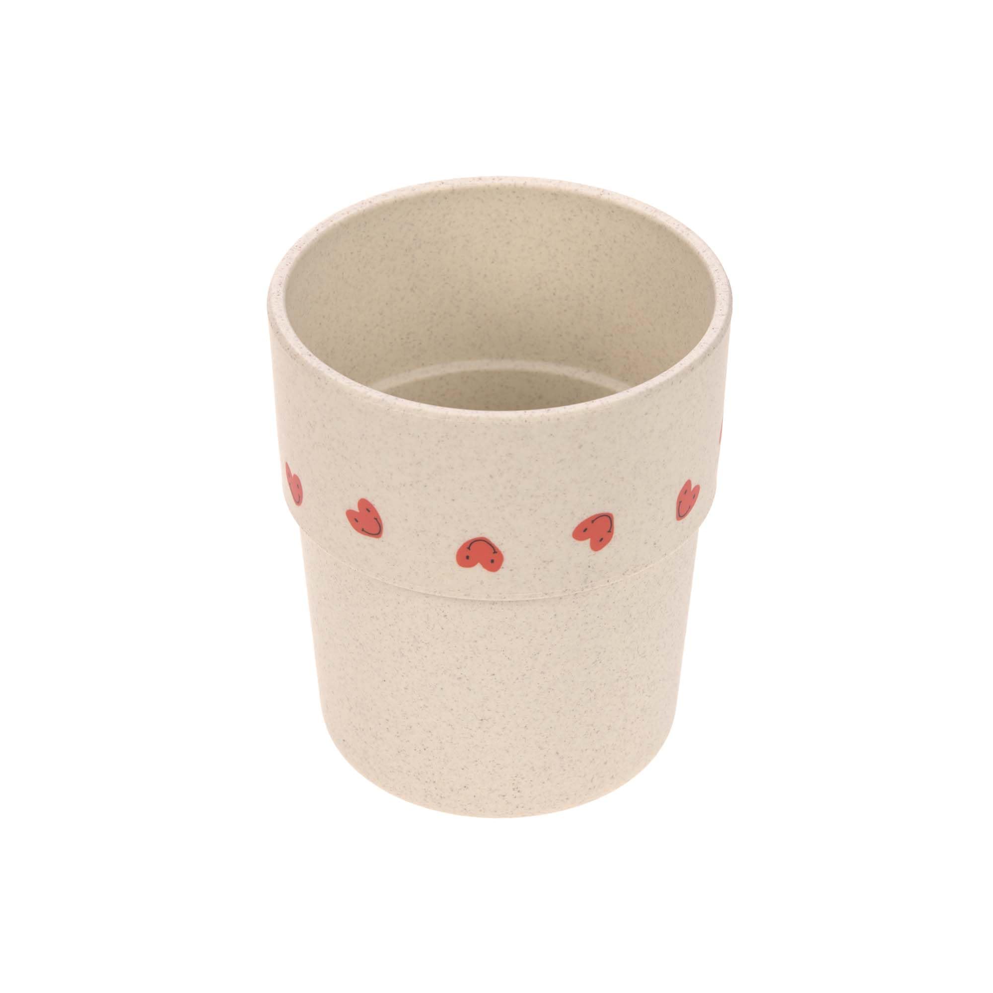 LÄSSIG Kids Drinking Cup Kids Tableware Melamine Free BPA Free Dishwasher & Microwave Safe/Happy Rascals Heart Lavender Mug