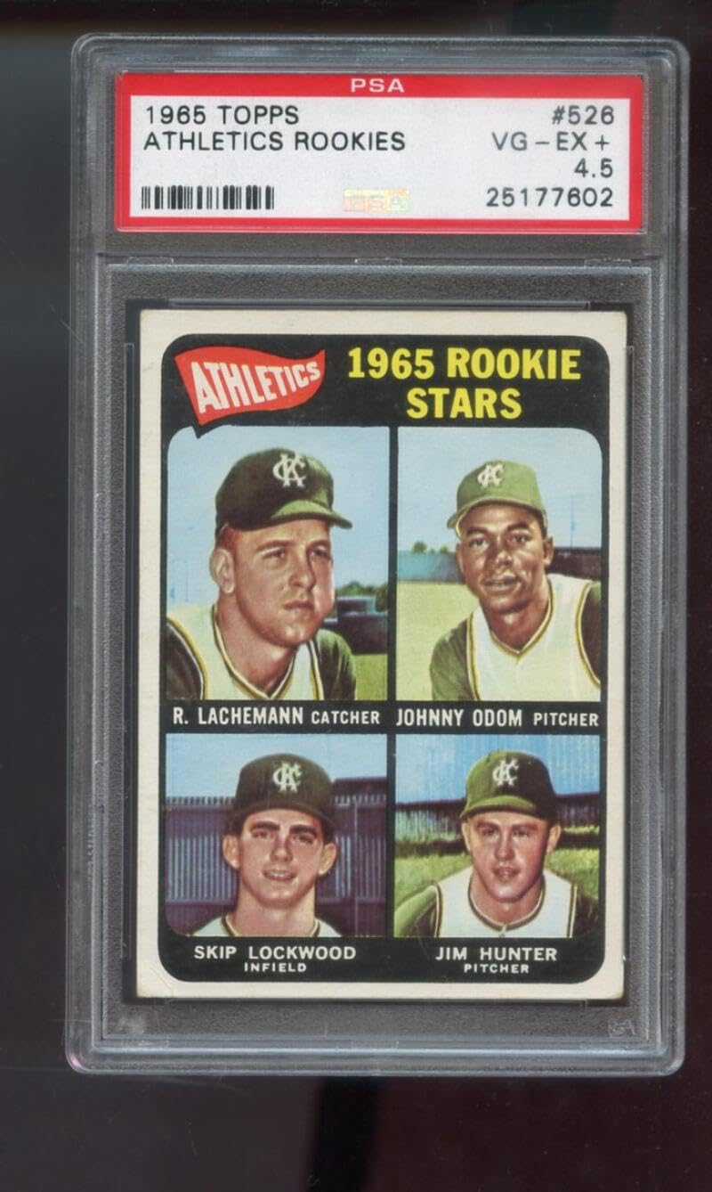 Amazon.com: 1965 Topps #526 Athletics Rookie Stars Jim Hunter