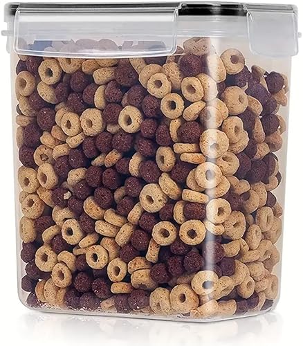 Miniatura 9 de Juego de 24 recipientes herméticos para almacenamiento de alimentos, recipientes de plástico transparente sin BPA para cocina y despensa con tapas