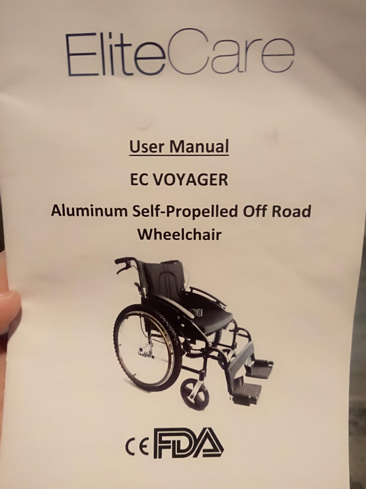 18/mo Finance Voyager self Propel Outdoor All Terrain Wheelchair