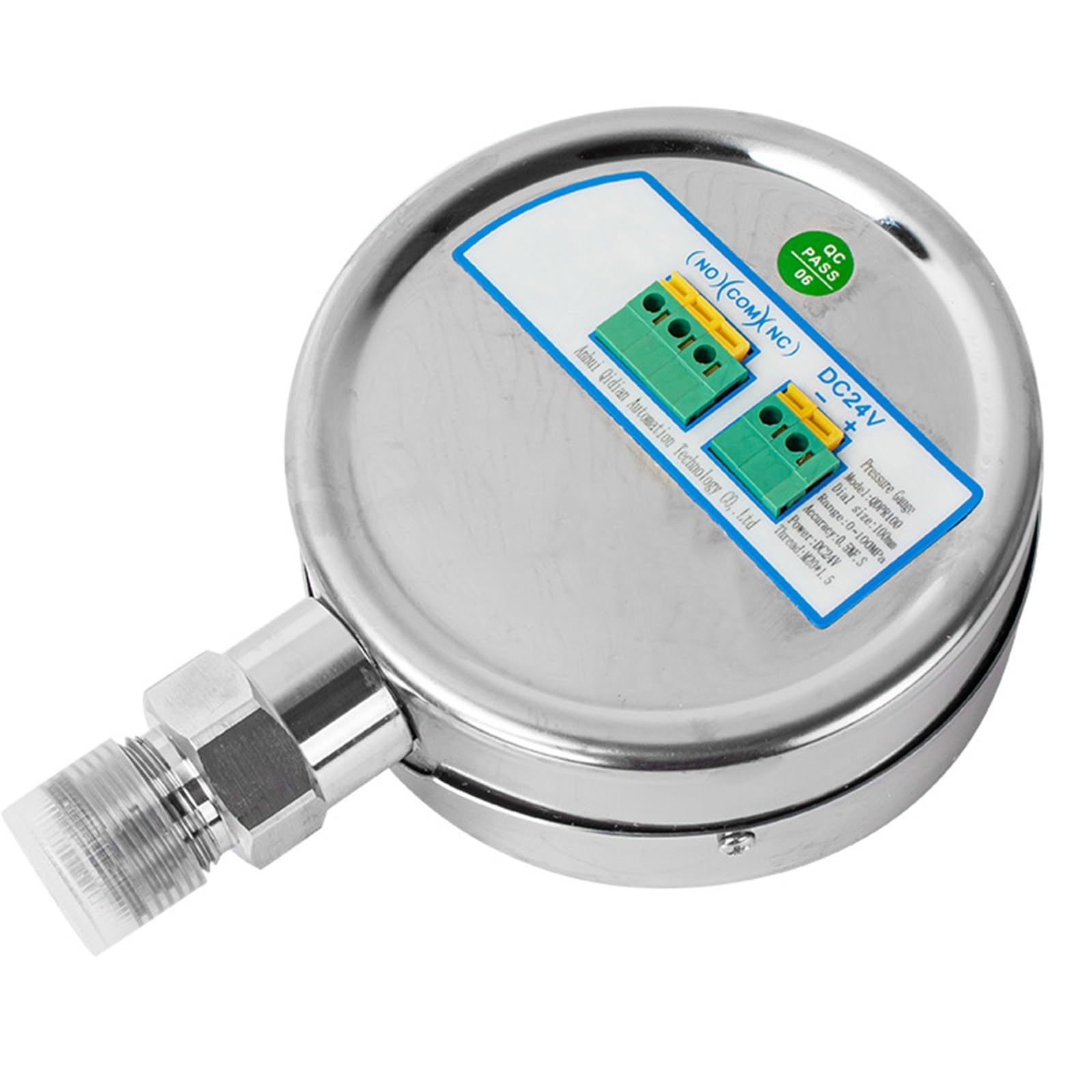 Manómetro Digital de 0-60Mpa, manómetro hidráulico contacto electrónico con Dial 100mm, G1-4 presión 200bar y 400 Bar, M20 x 1,5(G1-4 Radial,0-16Mpa)