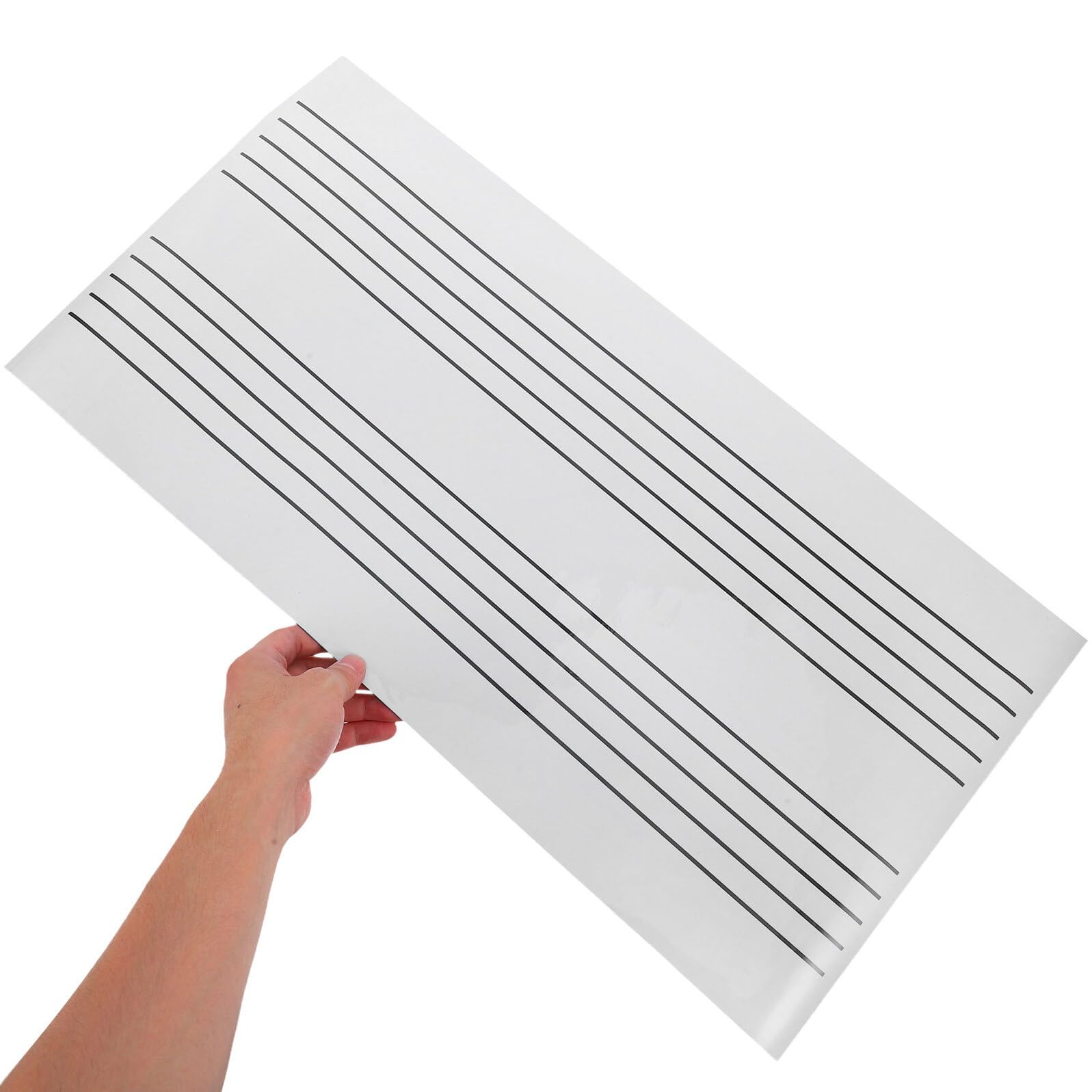 Lavagna Bianca Cancellabile a Secco Pentagramma Musicale Magnetica 2 Pezzi | Gomma, Riutilizzabile, per Lezioni di Musica e Cucina, Formato Compatto per Studenti e Famiglie