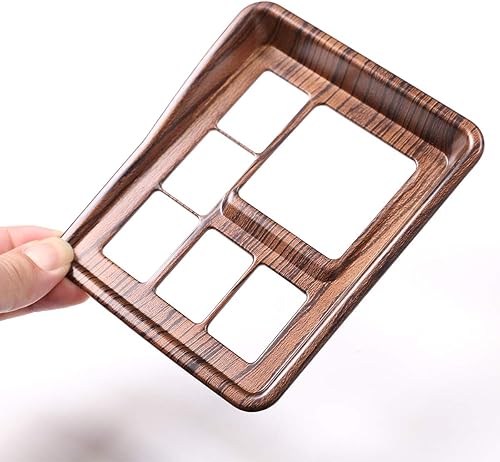 Miniatura 8 de Marco de ajuste del espejo retrovisor lateral del coche ABS cromado Accesorios para Toyota Land Cruiser Prado FJ150 150 2010-2019 (grano de madera