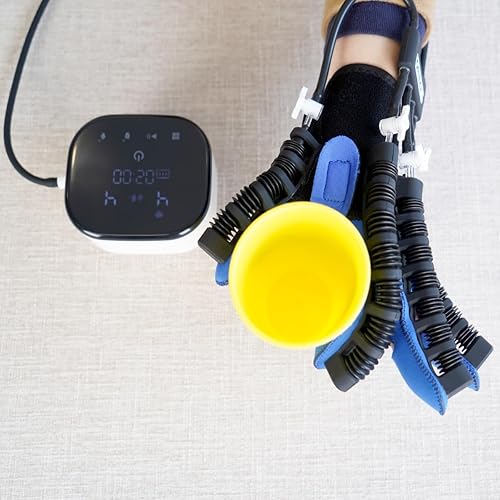 Miniatura 6 de Guantes de robot de rehabilitación mejorados para recuperación de disfunción de mano, ejercitador de dedos, equipo de terapia física