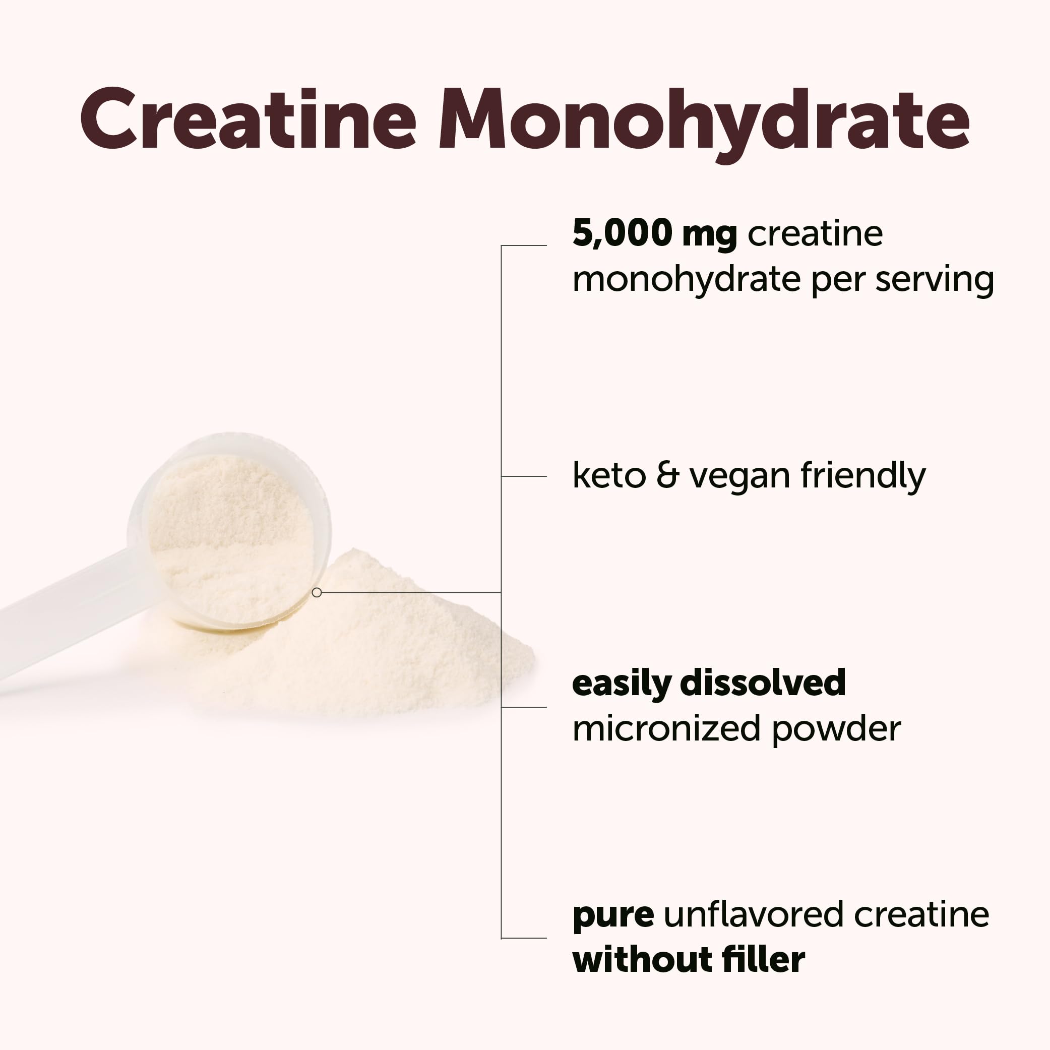 Micro Ingredients Creatine Monohydrate Powder 500 Grams (1.1 Lb), 5000mg Per Serving, Micronized Creatine Powder, Unflavored, No Filler, Keto & Vegan, Easy Dissolve, Pre Workout for Women & Men* — Amazon image 3