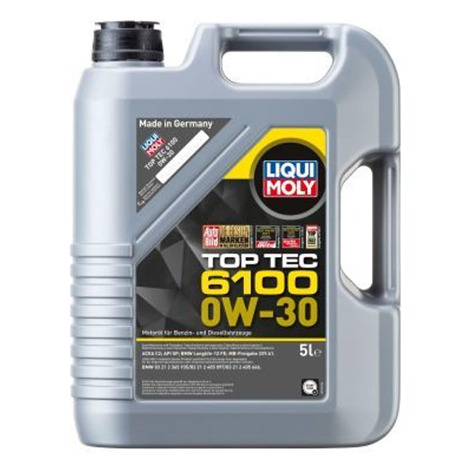 LIQUI MOLY Top Tec 6100 0W-30 | 5 L | Synthesetechnologie Motoröl | Art.-Nr.: 20771 | 20771, Top Tec 6100 0W-30