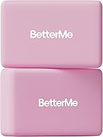 Vista 9 de BetterMe - Juego de 2 bloques de yoga de espuma de alta densidad para estiramiento, pilates y entrenamientos, bloques de ejercicio ligeros Marfil