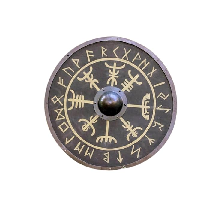 Buy Viking Shield Norse Mythology Viking Symbols Hand Painted Round
