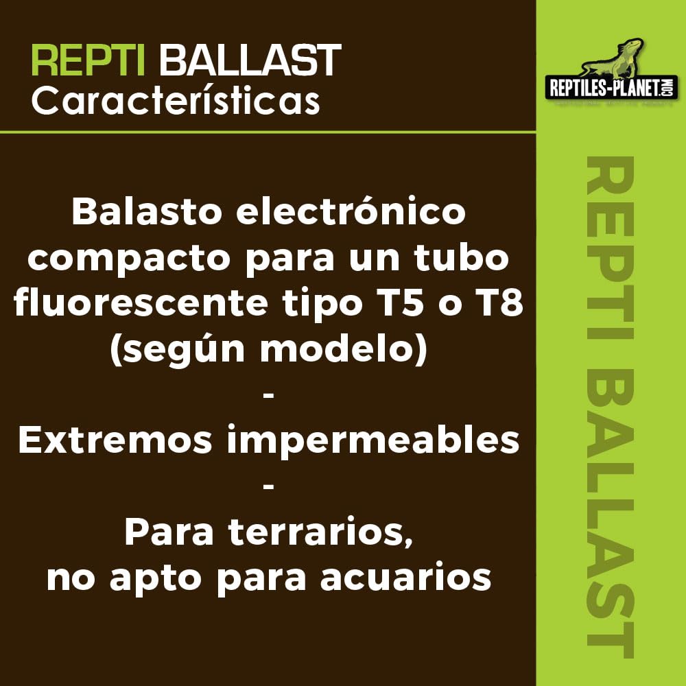 Reptiles Planet - Repti lastre para Tubo Fluorescente T8 de 15 a 40 W