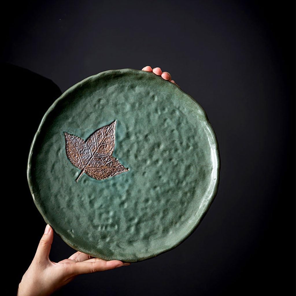 Serwis do herbaty 28 x 2,5 cm kreatywny chiński styl prosty ceramiczny taca na herbatę sucha herbata taca domowy stół ornamenty chiński serwis do herbaty