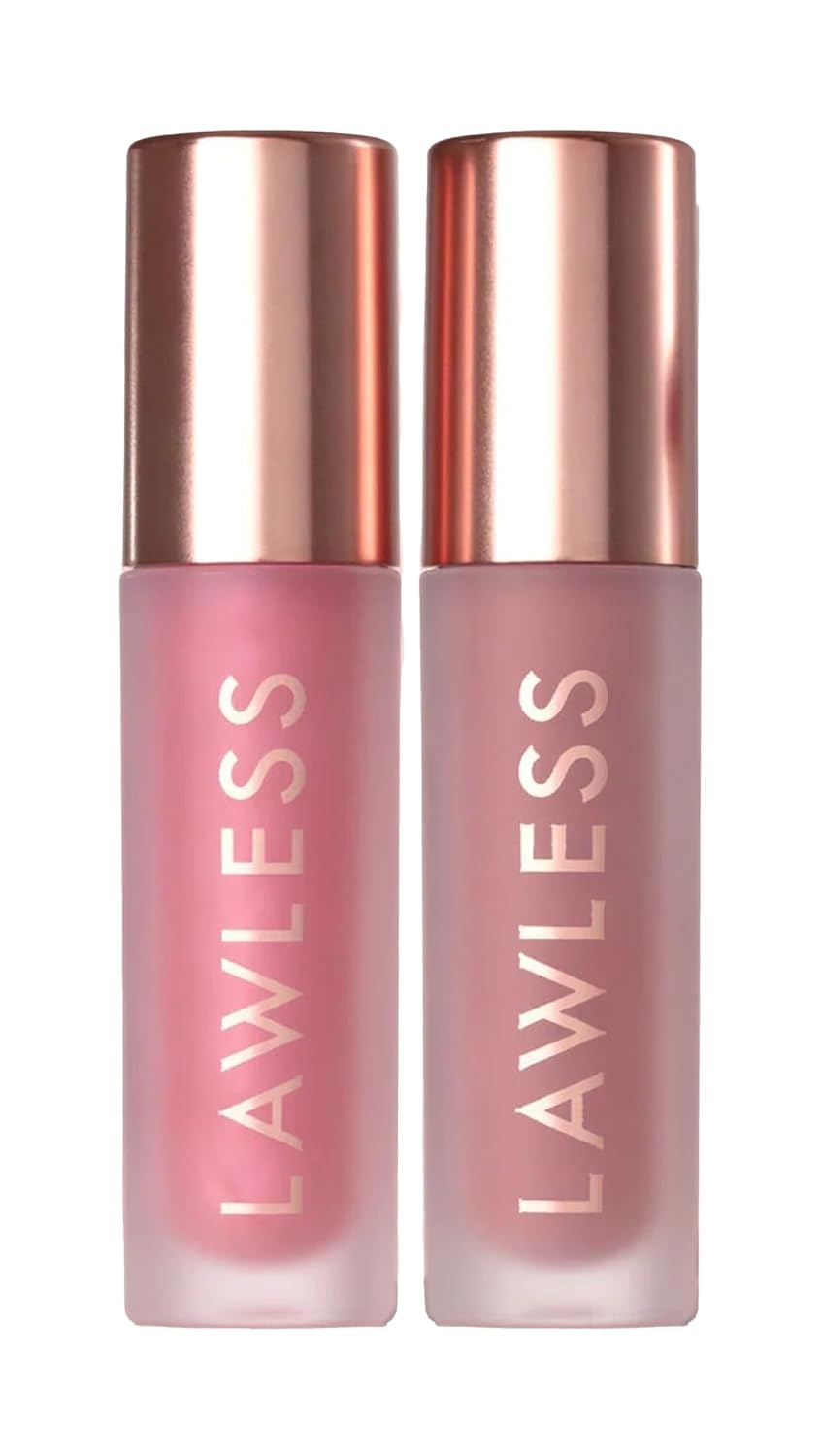 Lawless Women’s Double the Plump – Plumper Duo, Velvet/Pixie, Pink, 0.11 Ounce