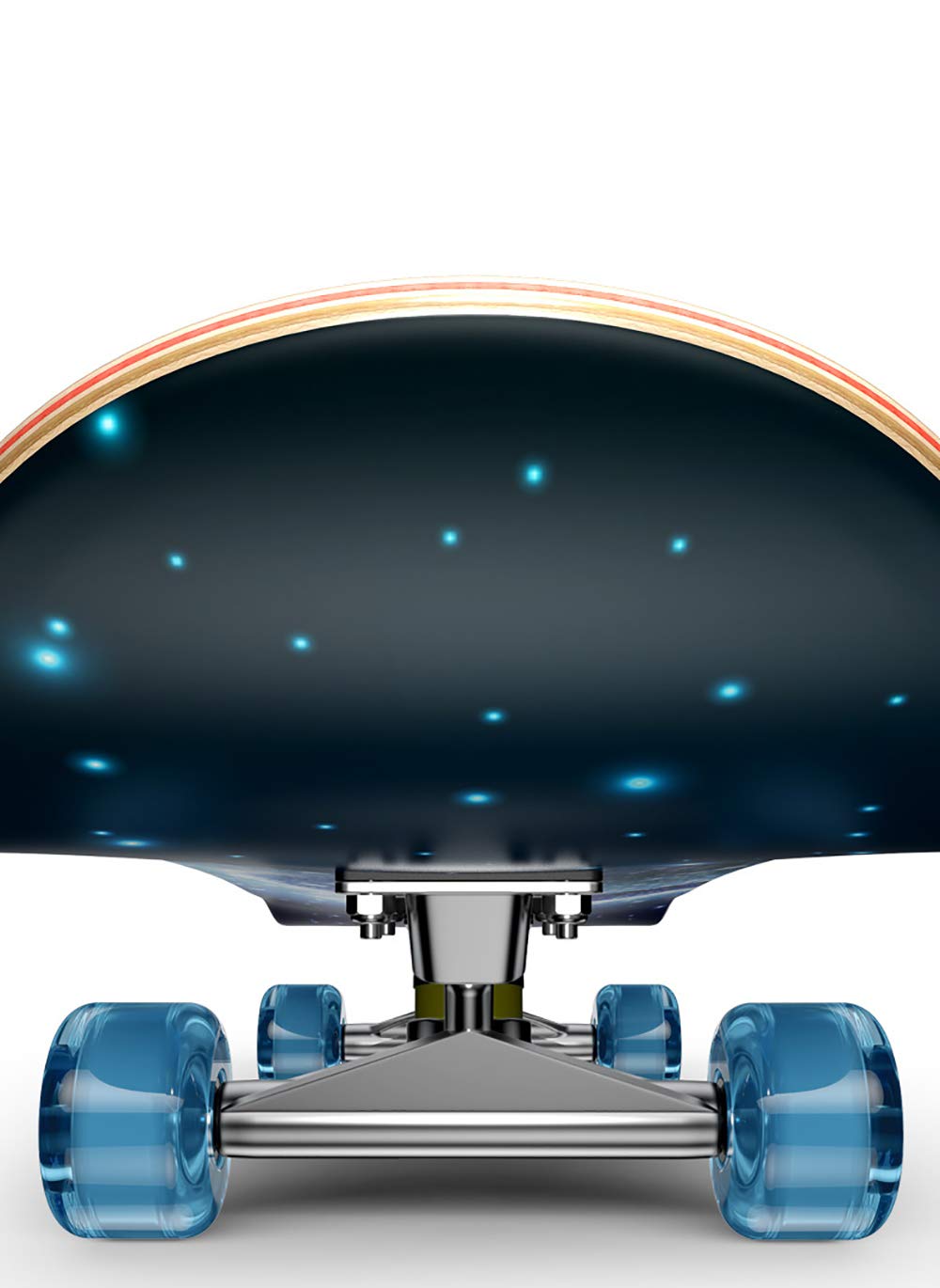 AAA Legno d'Acero Skateboard Completo, 30 * 8in PU Resistente Usura Ruota+ABEC-7 Muto Cuscinetti carico330 lb, per Adulti e Bambini,