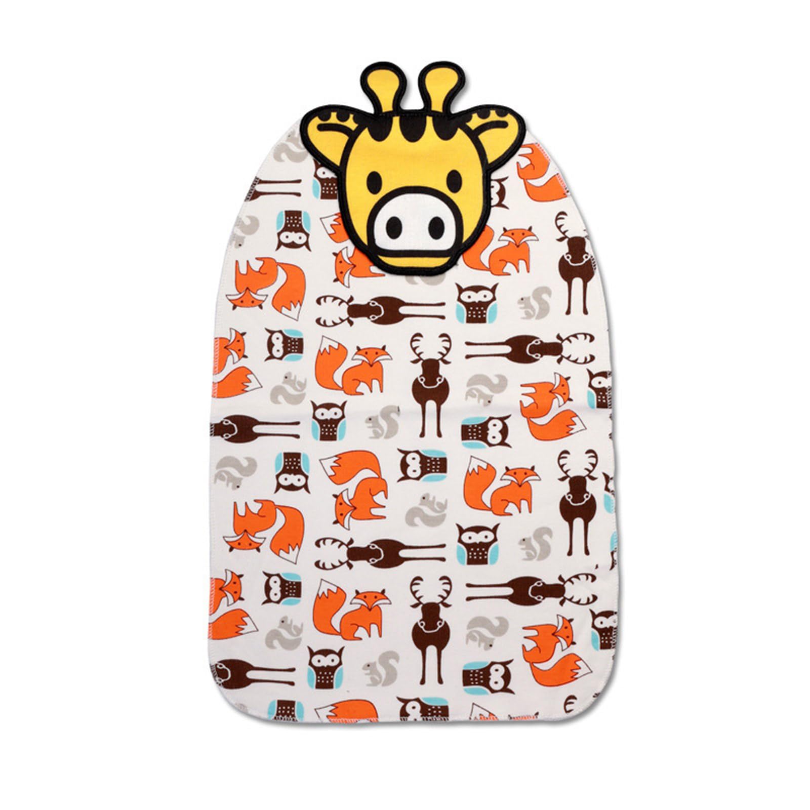 Xjdzineq Sweat Absorption Towel Cartoon Design Large Size for Outdoor Activity Lightweight Comfortable Skin Safe Fabric Cotton Baby Sweat Towel