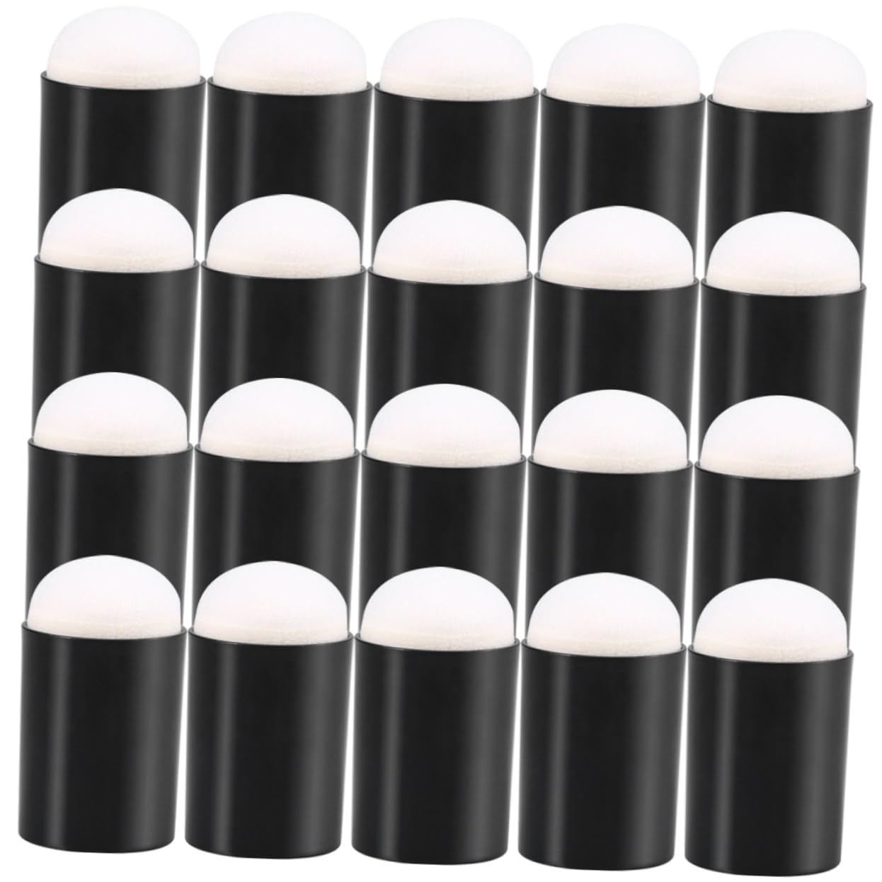 EXCEART 4 Ensembles Éponge De Peinture Au Doigt Éponge pour Les Enfants Jouet pour Les Enfants Faire Une Éponge À Doigts Barbouilleurs Éponge Dibujar Black Plastique 30 Pièces * 4