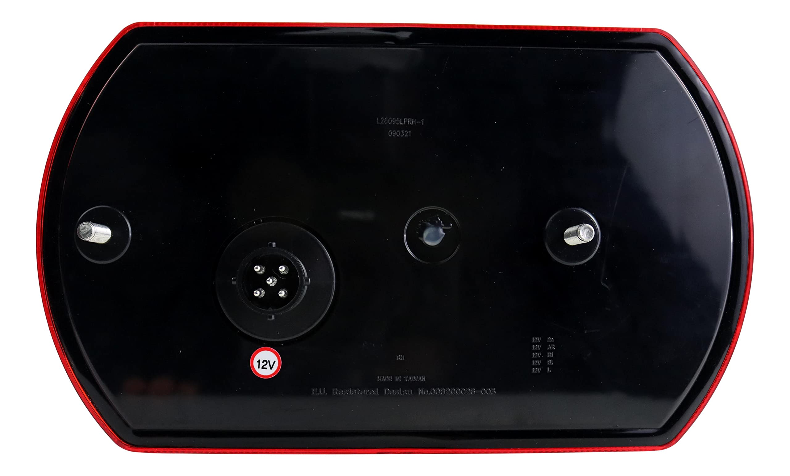 Lucidity 26095 Glo Trac LED Rückleuchte Anhänger 12V Rücklicht für Aspöck Multipoint Bajonett 5 - Polig (rechts)