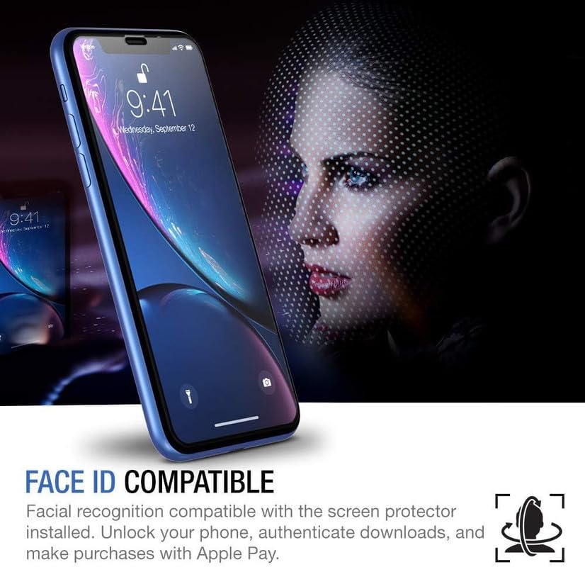 Image of TANTEK TitanGuard Tempered Glass Screen Protector Guard for iPhone X /XS / 11 Pro (5.8 Inch)- 9H Hardness, Military Grade, Anti-Static, Easy Installation Kit - 1 PACK