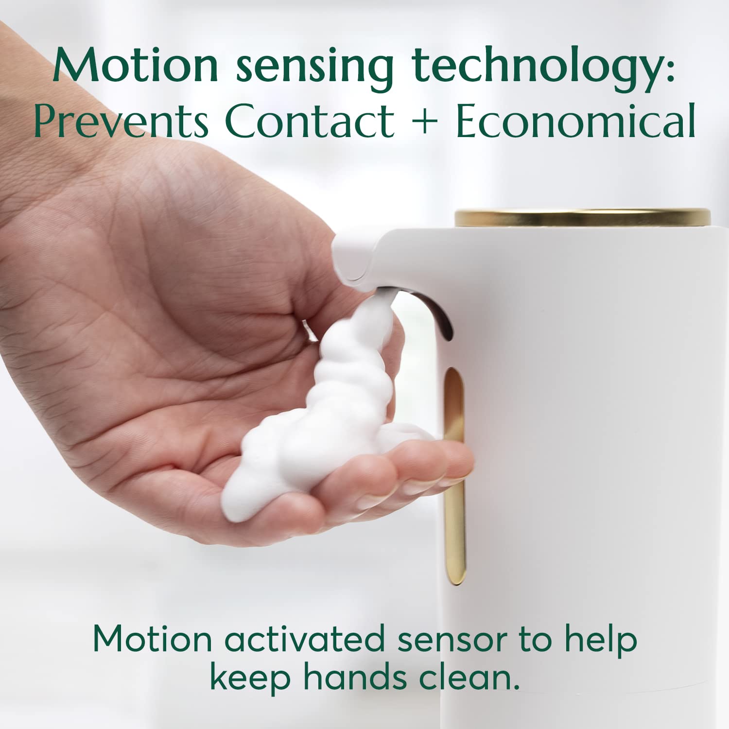 Cleanomic - Distributeur de savon sans contact – Distributeur de savon pour comptoir de salle de bain