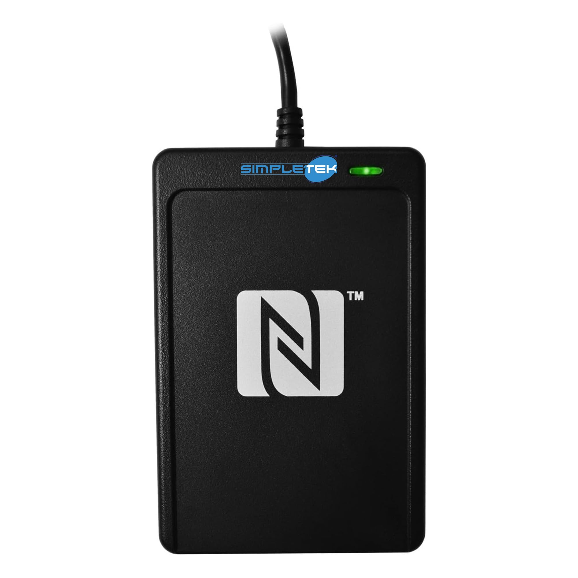 SIMPLETEK - Lecteur de carte à puce NFC USB - Lecteur/Écrivain sans contact CCID - Slot interne SAM - Compatible avec les étiquettes NFC et les cartes ISO 14443