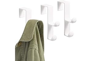 iDesign Plastic Dual Hook Over The Door Hanger