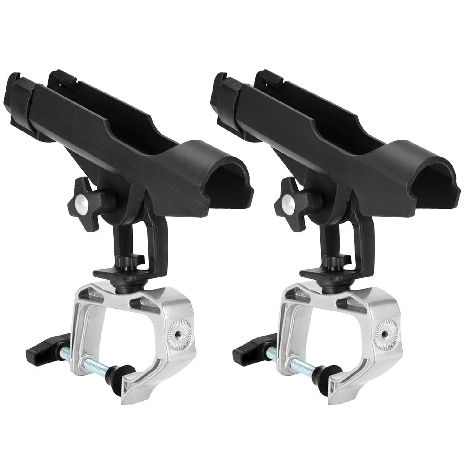 KAOLALI 2 Rod Holders Stainless Steel Fishing Pole Stand Bracket