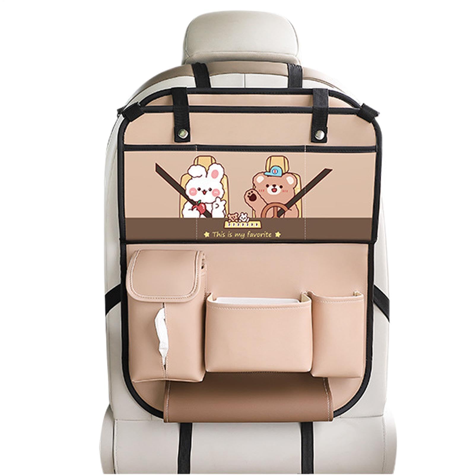 Organizador de asiento trasero para coche Soporte Multifuncional | Organizador de Respaldo Para Maletero Camping Camión SUV Snacks Y Portátil