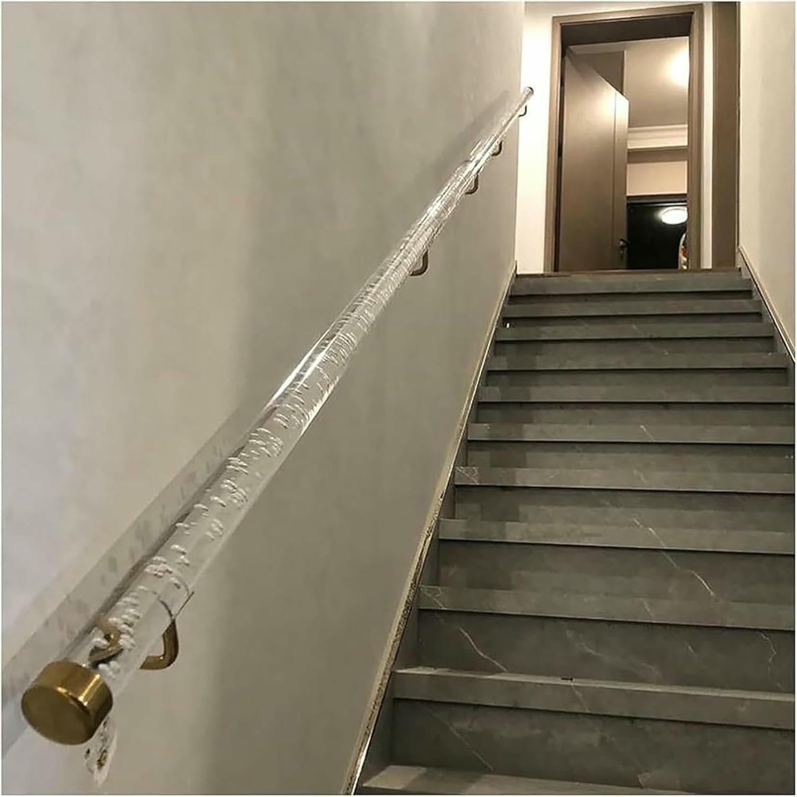Main courante acrylique transparente rampe d escalier murale design pour villa et garage