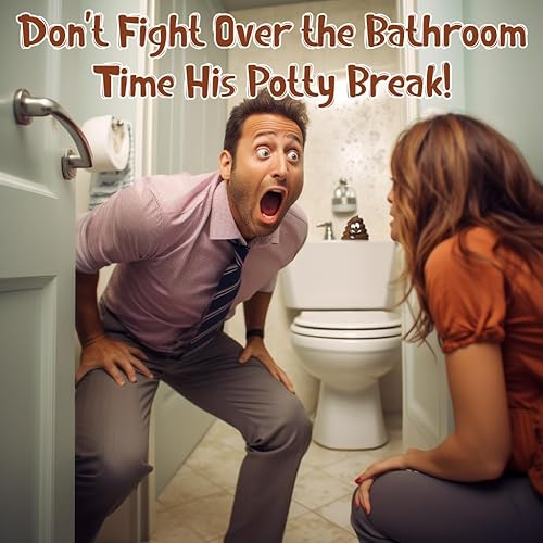 Miniatura 3 de Funwares Temporizador de baño: divertido temporizador de arena de 5 minutos para chicos que pierden el tiempo en el baño, regalo de broma para papá,