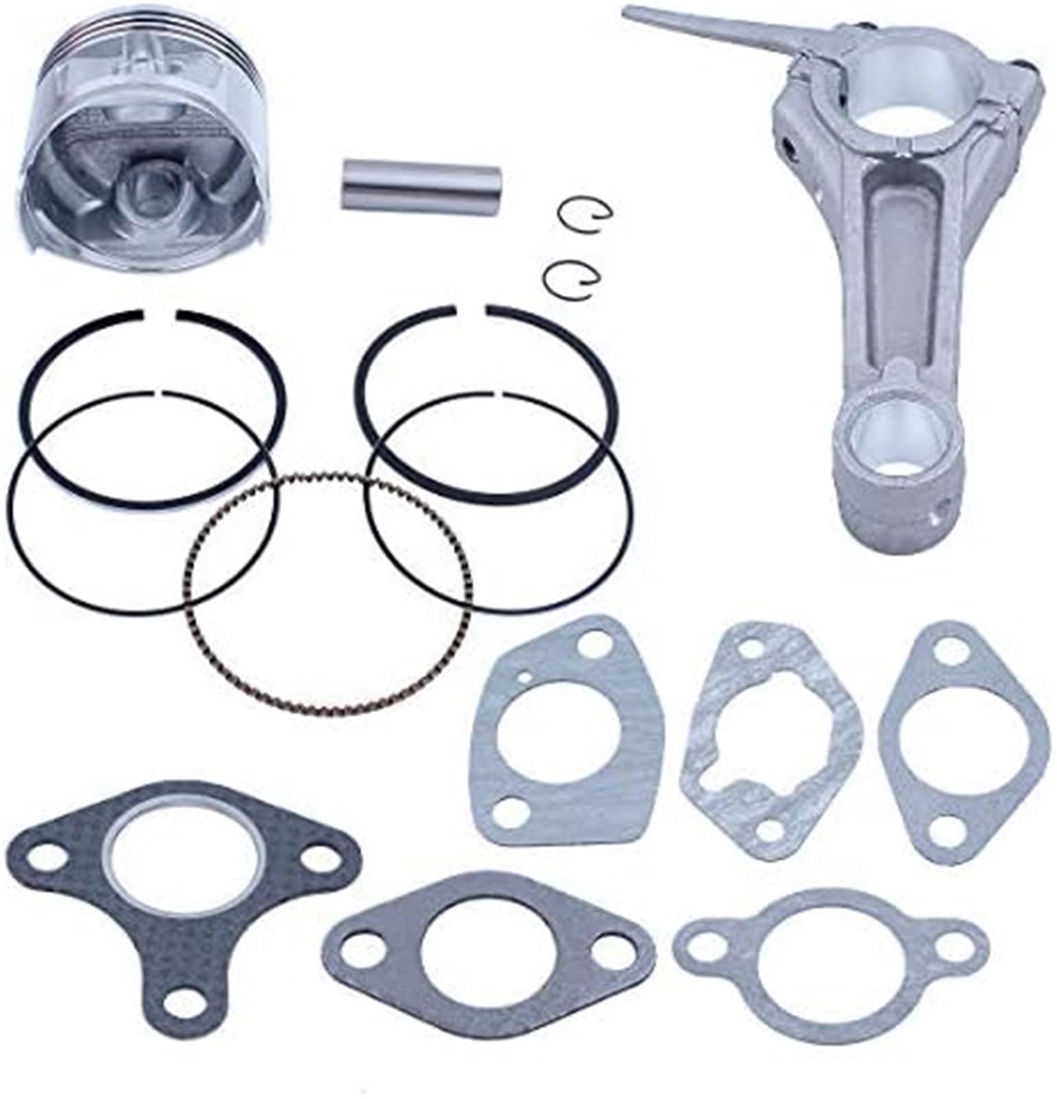 Junta de admisión de carburador, biela, Anillos de pistón de 88 mm for Motor GX390 188F de 13 HP, cortacésped, Bomba de Agua, Recortadora Anillo de pistón para maquinaria de jardinería