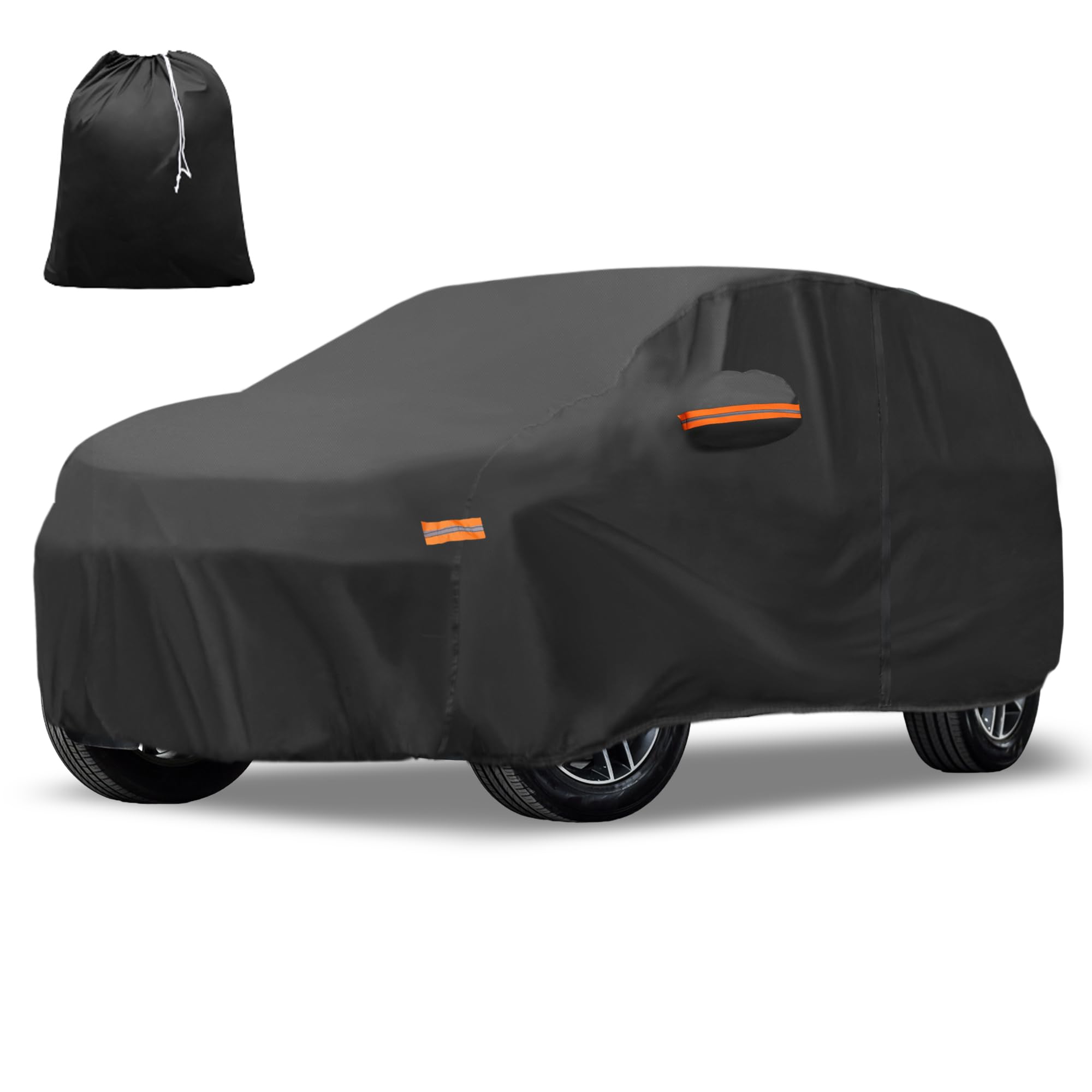 QUARKZMAN Funda Impermeable Para Jeep Grand Cherokee 11-23, 1 Pc | 210D-Pu Oxford, Negro, A Prueba De Viento, Protección Solar, Cremallera En Puerta, Incluye Bolsa