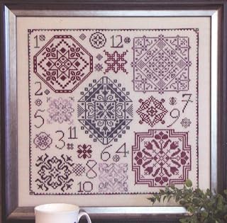 S-1212 One Dozen Quakers Chart by Karen Kluba