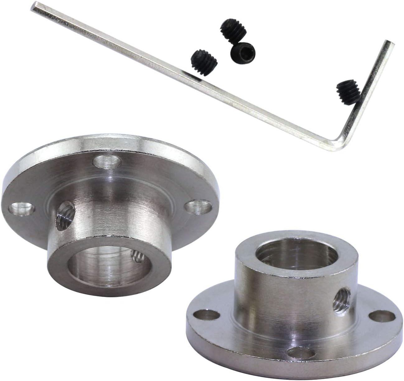 Uр Tо 40% оƒƒ TOTOT 2X 12mm Flange Coupling + 1x M4 L Shape Allen Wrench + 4X M4 Fastening Screw High Hardness Rigid Flanged Joint Shaft Coupler Motor ConnectorTOTOT 2X 12mm Flange Coupling + 1x M4 L Shape Allen Wrench + 4X M4 Fastening Screw High Hardness Rigid Flanged Joint Shaft Coupler Motor Connector